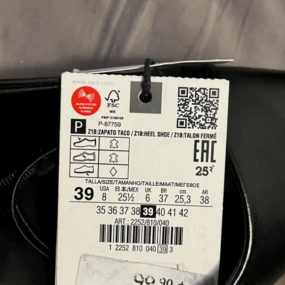 Zara black heels- new - Picture 5 of 6